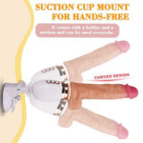 Propinkup Heating 10 Vibrating 3 Thrusting Realistic Dildo 10.62in with Remote Controller and Suction Cup - propinkup