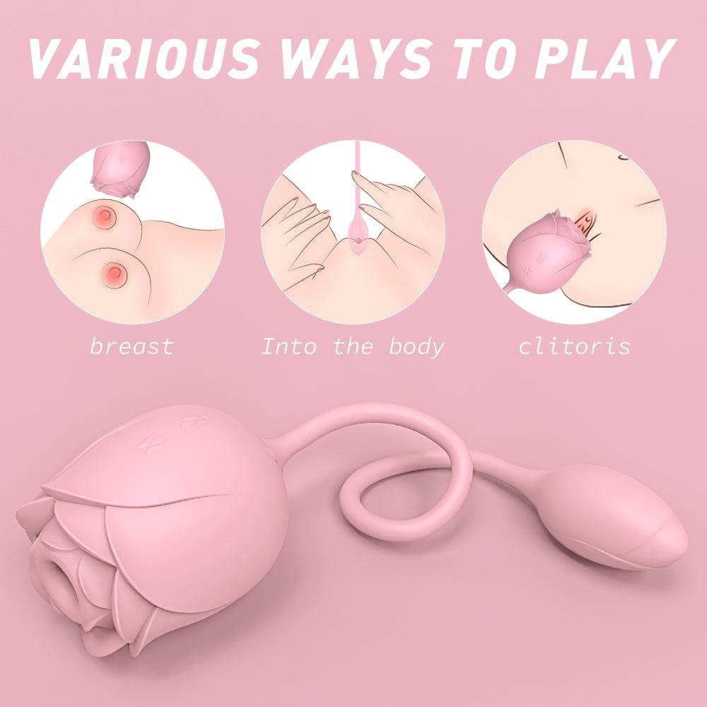 Rose Vibrator G+C Rose Sex Toy Oral Stimulate Massager for Women - propinkup