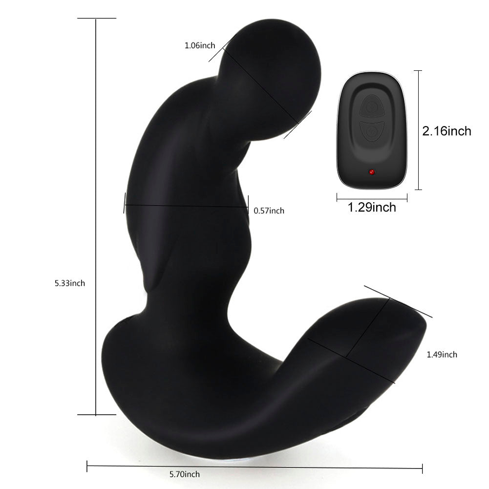 Soft And Bendable Head Anal Plug Double Motors 11 Speeds Vibration Modes Prostate Massager - propinkup