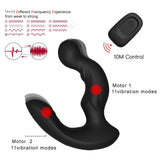 Soft And Bendable Head Anal Plug Double Motors 11 Speeds Vibration Modes Prostate Massager - propinkup