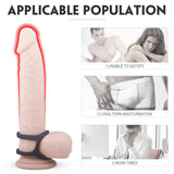 Silicone Cock Ring Eerection Aid Enhancing Premature Ejaculation Toys - propinkup