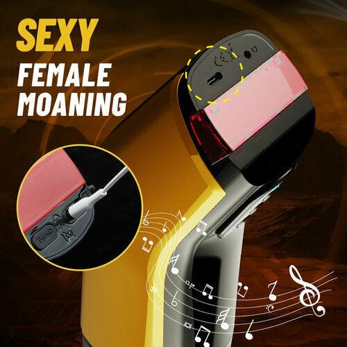 Tail Fin 7 Sucking 7 Vibrating Auto Heating Male Masturbator - propinkup