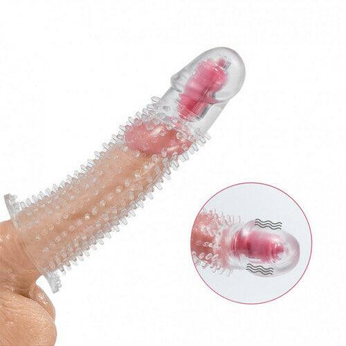 Vibrating Textured Penis Sleeve Cock Extender - propinkup