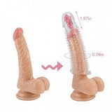 Vibrating Textured Penis Sleeve Cock Extender - propinkup