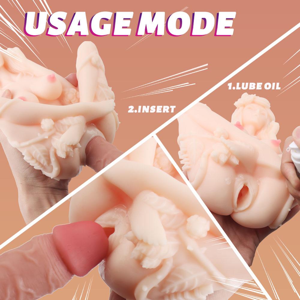 Propinkup Rose Realistic Sex Doll with Lifelike Vagina Liquid Silicone Pocket Pussy for Men - propinkup