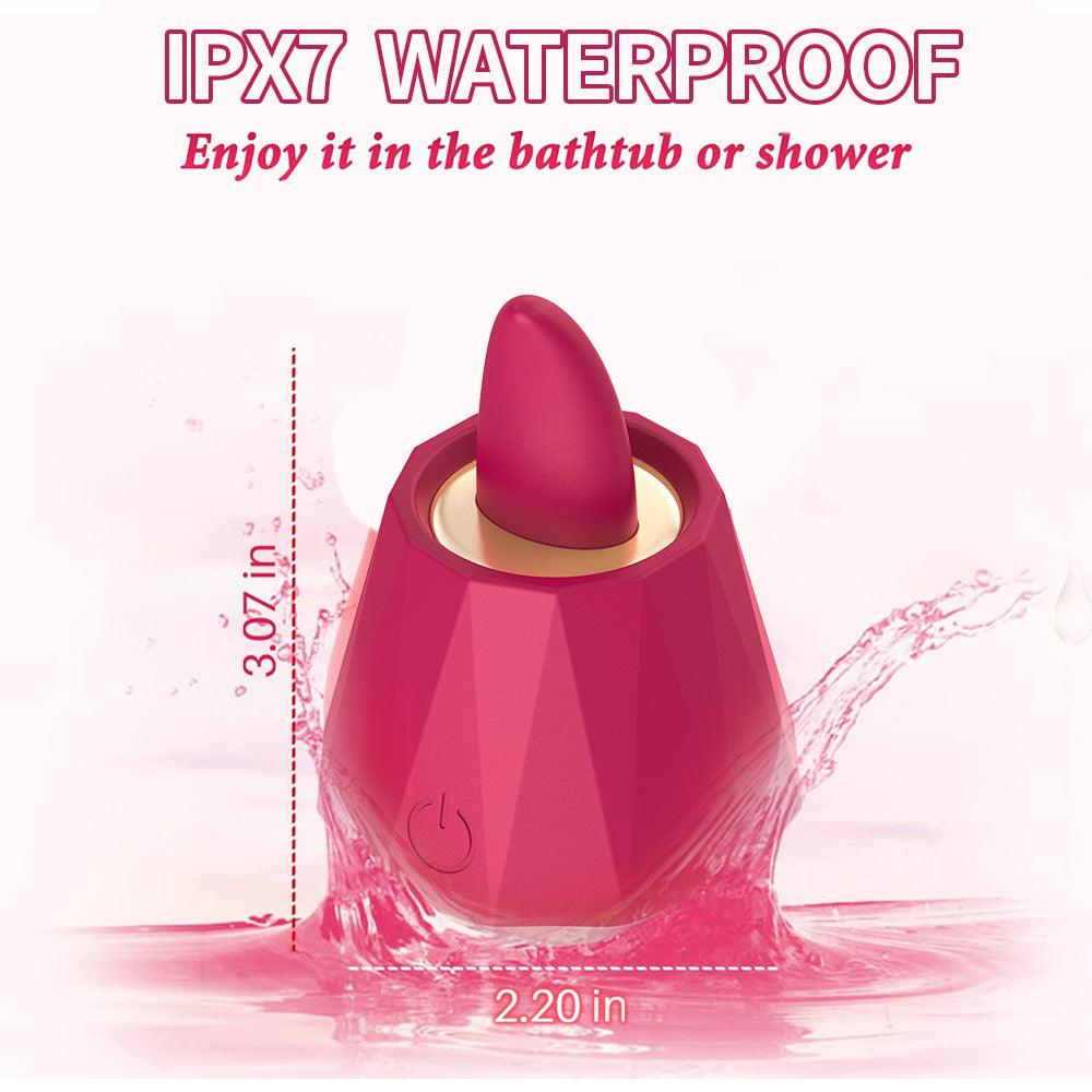 Female Rose Vibrator Diamond Shape Clit Stimulator Woman Sex Toys - propinkup