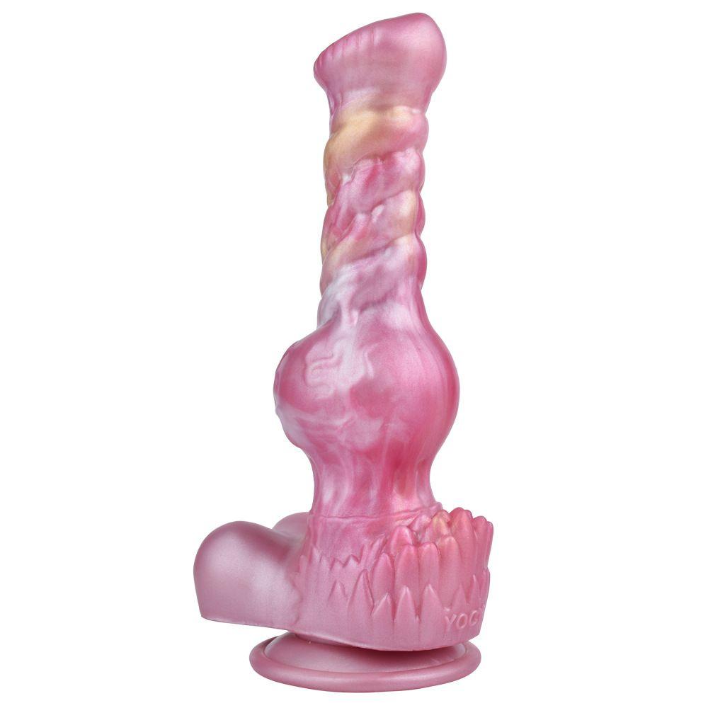 Thursting Dog Dildo Remote Control Wolf Dildos with Big Knot Canine Animal Vibrator 8.26'' - propinkup