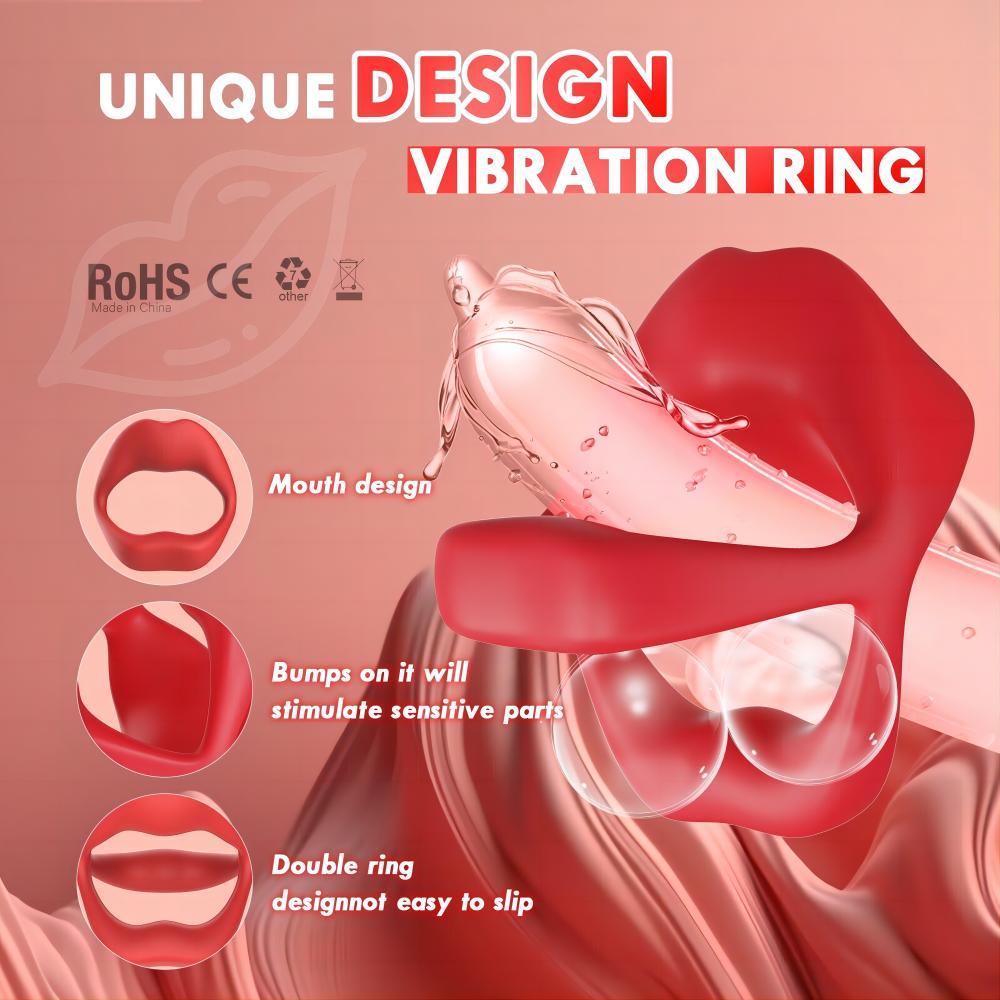 Vibrating Cock Ring Penis Vibrator for Man & Couple App Remote Control - propinkup