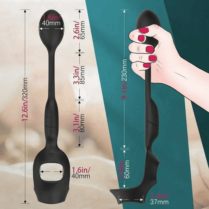 3 IN1 Cock Ring with 10 Frequency Anal Vibrator Wearable - propinkup