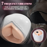 Allure 3 IN 1 Split Design 5 Sucking 7 Vibrating Vocable Automatic Masturbation Cup - propinkup