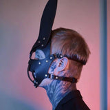 Petplay Bunny Leather Rabbit Mask Carnival Halloween Masquerade - propinkup