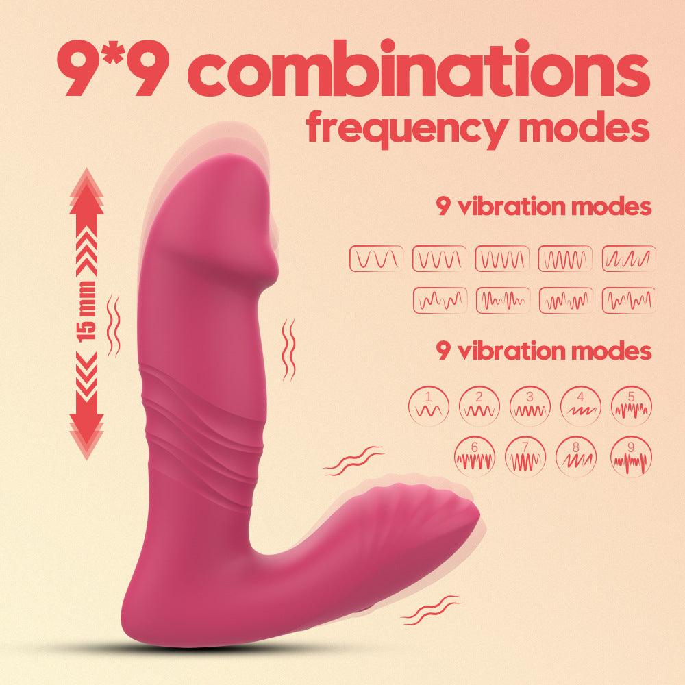 APP Control Anal Vibrator Thrusting G-Spot Dildo Vibrators Prostate Massager Sex Toy for Man & Woman - propinkup