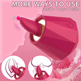 Female Rose Vibrator Diamond Shape Clit Stimulator Woman Sex Toys - propinkup