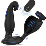 Versatile Vibrating Remote Control Cock Ring Butt Plug Prostate Massager - propinkup