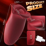 Pressb 10 Biting & 10 Vibrating Modes Stimulate Nipple Clitoral Women Vibrator - propinkup