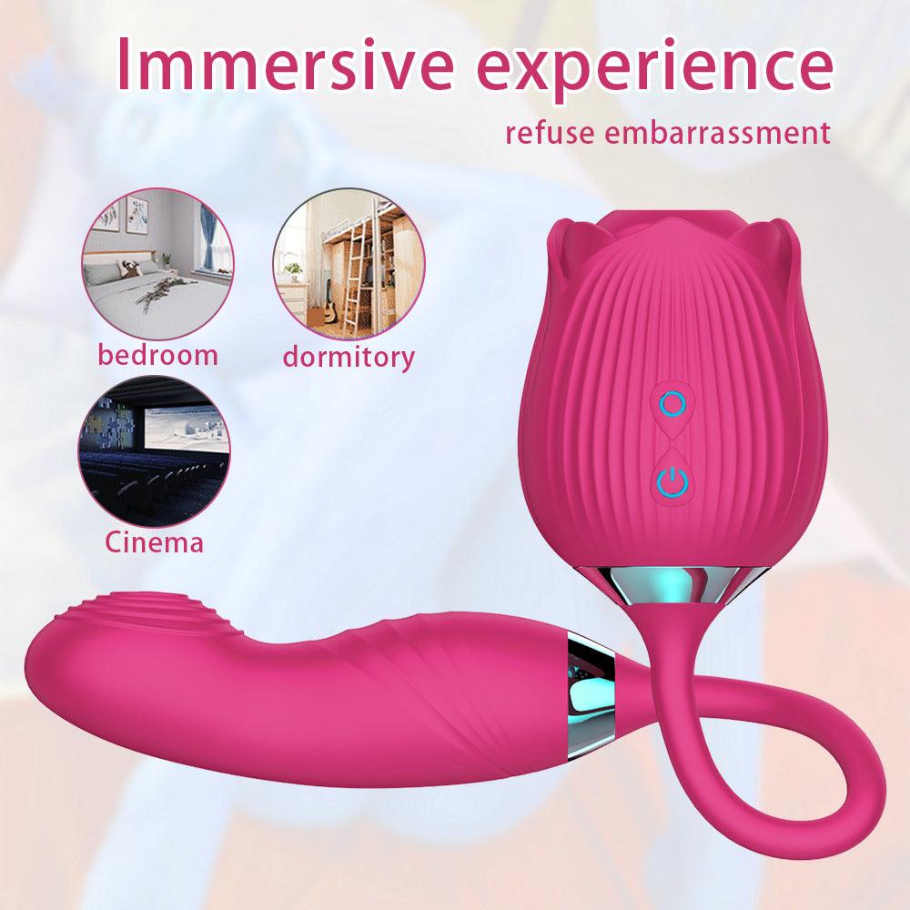 Rose Vibrator Clitoris Sucking Stimulator Female Adult Toy Oral Sex - propinkup