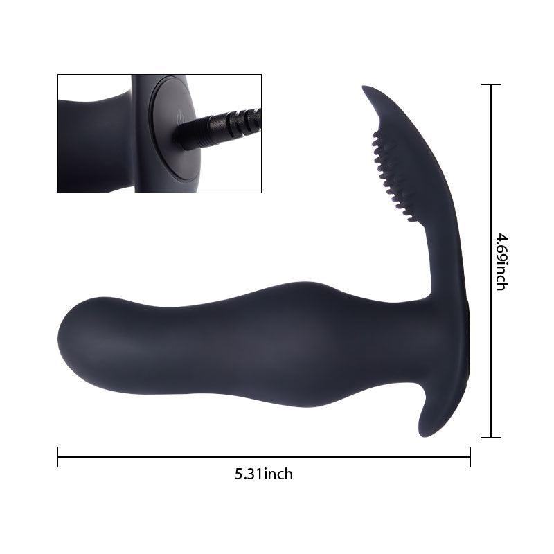 THUNDER 7 Vibrations Extraordinary Prostate Massager Anal Plug with Remote Controller - propinkup