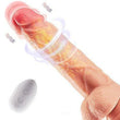 Thrusting Vibrator with Rotation and Heating Function Realistic Dildo - propinkup