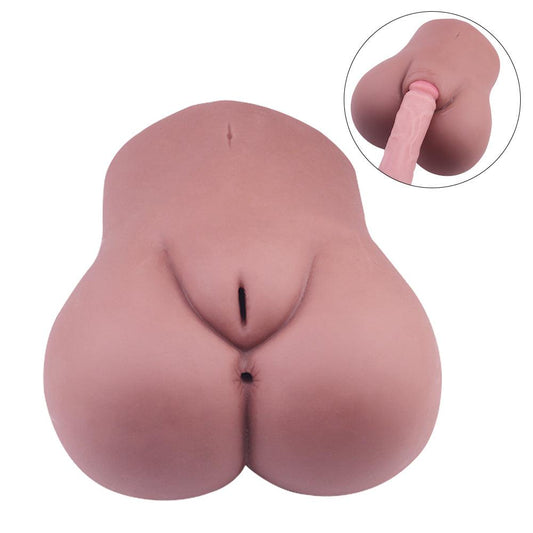 Propinkup Brown Lifelike Realistic Pocket Pussy 4.22lb Male Masturbator - propinkup